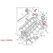 Selo do Motor V8 - Land Rover Discovery 1 V8 Gas 1989-1998 / Land Rover Discovery 2 V8 Gas 1999-2004 - 602152 - Marca Allmakes (Unitario)