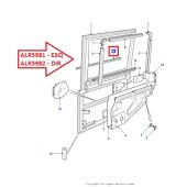 Friso Exterior/Pestana Vidro Traseiro - Lado Direito -  Land Rover Defender - ALR5982 - Marca Allmakes