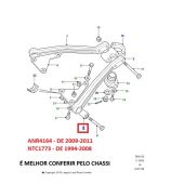 Bucha do Link Superior Traseiro Land Rover Defender 2009-2010 - ANR4164 - Marca Eurospare