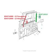 Canaleta de Plastico do Vidro da Porta Dianteira/Traseiro  Land Rover Defender - BDG710010 - Marca Allmakes