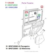 Cantoneira de Plastico da Porta Land Rover Defender - 201235 - Marca Allmakes