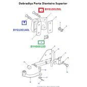Parafuso da Dobradiça Porta Dianteira (Torx M8 x 40) Land Rover Defender 1987-2006 - BYG100140L - Marca Eurospare(Unitario)