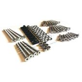 Kit de Parafusos e Porcas - Inox - (4 Portas)  Dianteira e Lateral Traseira  Land Rover Defender Ate 2006 - DA1133 - Marca Allmakes