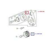 Rolamento Tensor da Correia do Ar Condicionado (Superior) - Land Rover Defender 1995-2006 / Discovery 1 1989-1998 - ERR7296 - Marca Allmakes