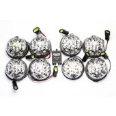 Kit de Lanternas de Led Transparentes (8 Lanternas + 1 Rele) - Land Rover Defender - DA1191 GET007 - Marca Wipac