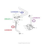 Valvula de Respiro do Motor (Anti-Chama)Land Rover Defender 1990-2006/ Discovery 1 1989-1999 300TDI / Range Rover Classic - ERR1471 - Marca Eurospare