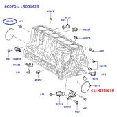 Retentor Traseiro do Virabrequim - Land Rover Freelander 2 3.2 Gas 2007-2014 - LR001418 - Marca Corteco