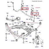 Bucha da Barra Estabilizadora Dianteira Land Rover Freelander 2 2006-2010 - LR005649 - Marca Eurospare
