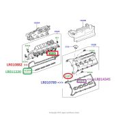 Junta da Tampa de Valvulas Motor 5.0 - Lado Esquerdo - Land Rover Discovery 4 5.0 V8 Gas 2010-2014 / Range Rover Sport 5.0 V8 Gas 2010-2014 - LR010789 - Marca Allmakes