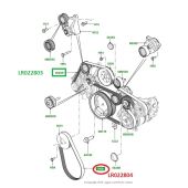 Correia Poly V Secundaria - Land Rover Range Rover 4.4 V8 Diesel 2010-2012 - LR022804 - Marca Gates