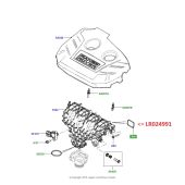 Junta do Coletor de Admissão do Motor 2.0 16V - Land Rover Evoque 2.0 16V Gas 2012> / Freelander 2 2.0 16V 2007-2014 / Discovery Sport 2.0 16V 2015 > - LR024991 - Marca Allmakes PR2