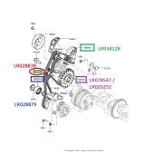 Polia Intermediaria da Correia Poly V Motor 2.0 16V  -   Evoque lr028879