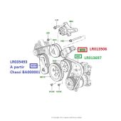 Polia Tambor Falso da Correia Poly V - Land Rover Discovery 4 3.0 Diesel 2010-2014 - LR013506 - Marca GATES