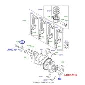 Retentor Traseiro do Virabrequim Motor 2.2 16V Diesel - Land Rover Freelander 2 2.2 16V Diesel 2007-2014 / Evoque 2.2 16V 2012> / Discovery Sport 2.2 16V 2015> - LR052515 LR000664 - Marca Allmakes PR2 / BJS