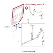 Borracha da Porta Lateral Traseira Esquerda Land Rover Defender 1987-2010 - LR077683 LR044310 - Marca Allmakes