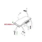 Borracha Vedacao Teto-Parabrisas - Land Rover Defender 90/110/130 - MTC4994 - Marca Britpart