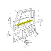 Cantoneira de Borracha do Vidro dianteiro (Interno) -  Land Rover Defender - MTC8473 - Marca Allmakes