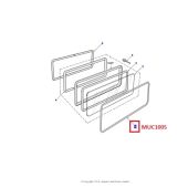 Borracha acabamento Vidro Lateral Traseiro (Parte Externa) - Land Rover Defender 1987-2001  - MUC1005 - Marca Allmakes (Unitario)
