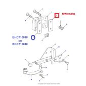 Espaçador de Plastico das Dobradiças das Portas - Land Rover Defender - BDC710040 BHC710010 - Marca Allmakes