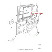 Guia de Borracha do Vidro da Porta Traseira    Land Rover Defender - MWC1900 - Marca Allmakes