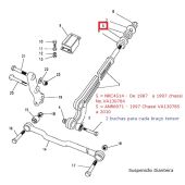 Bucha do Braço Tensor Dianteiro  Land Rover Defender 1987-1997/ Discovery 1 1989-1999 - NRC4514 - Marca Allmakes PR2