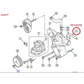 Junta P (Metal) - Suporte da Bomba D´agua -  Land Rover Defender 1987-2006 - PET100790 - Marca Allmakes PR2