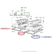 Junta da Tampa de Valvulas (Cilindro de 1 a 4) - Land Rover Range Rover 4.4 V8 Gas 2005-2009 - LR003812 - Marca Allmakes PR2