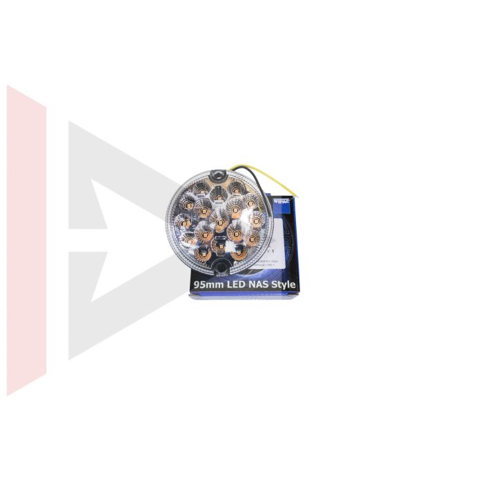 Lanterna de Seta (Dianteira/Traseira - Transparente) em LED 95mm - Land Rover Defender - AMR6527LEDCL - Marca Wipac