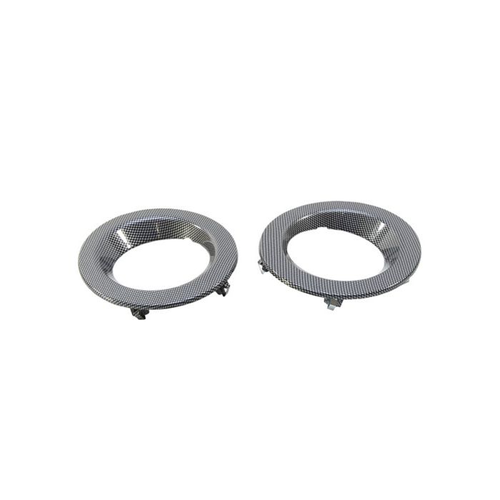 Par de Molduras do Farol de Milha (Acabamento em Fibra de Carbono) - Land Rover Discovery 3 2006-2009 - BA9519 - Marca Bearmach
