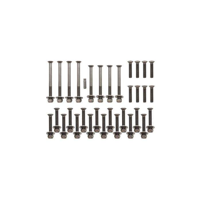 Kit de Parafusos e Porcas Para Modelo Puma - Inox - (4 Portas)  Dianteira e Lateral Traseira  Land Rover Defender 2007-2010 - DA1133P - Marca Britpart