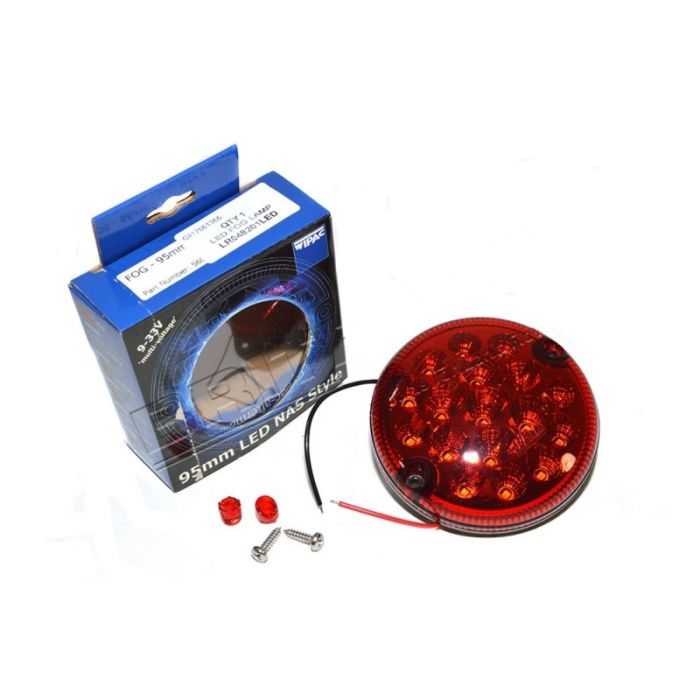 Lanterna de Neblina em Led (Vermelha/Redonda) - Land Rover Defender - LR048201LED - Marca Wipac