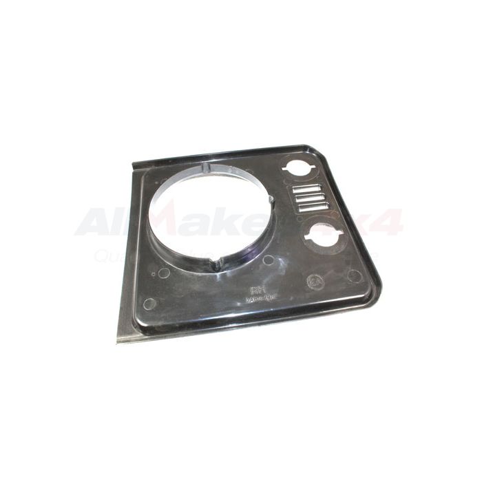 Acabamento Farol Lado Direito (Cor: Preto Brilhante) -  Land Rover Defender 1999-2010 - DHH100780PUC LR051109 - Marca Allmakes