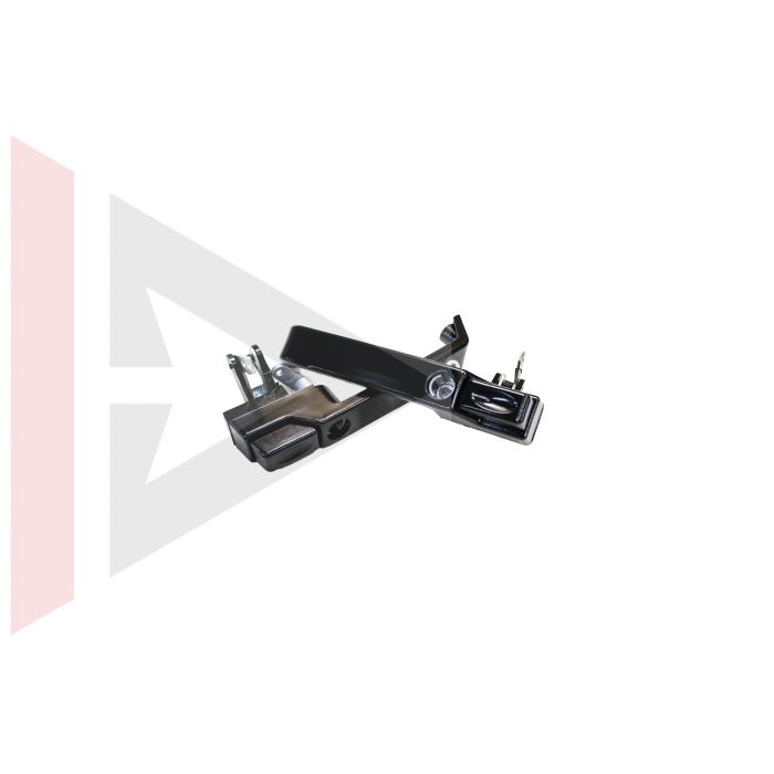Par de Maçanetas das Portas Dianteiras (Preto Brilhante) - Land Rover Defender mxc7651 mxc7652