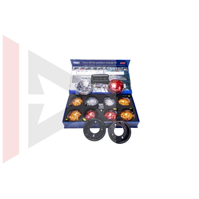 Kit de Lanternas de Led (11 Lanternas + 1 Rele) - Land Rover Defender 