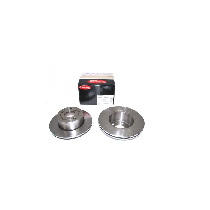 Par de Discos de Freio Dianteiro Land Rover Discovery 2 1998-2004 - SDB000380 - Marca Delphi