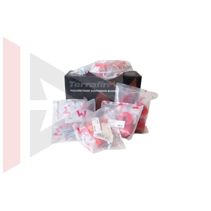 Kit de Buchas da Suspensao em Poliuretano (Cor-Vermelha) de 1994 ate 2006 -  Land Rover Defender 1994-2006 / Discovery 1 1989-1998 - TF940 - Marca Terrafirma