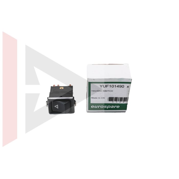 Botao do Pisca Alerta Land Rover Defender 1987-2002 - YUF101490 - Marca Eurospare